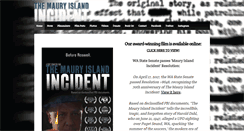 Desktop Screenshot of mauryislandincident.com